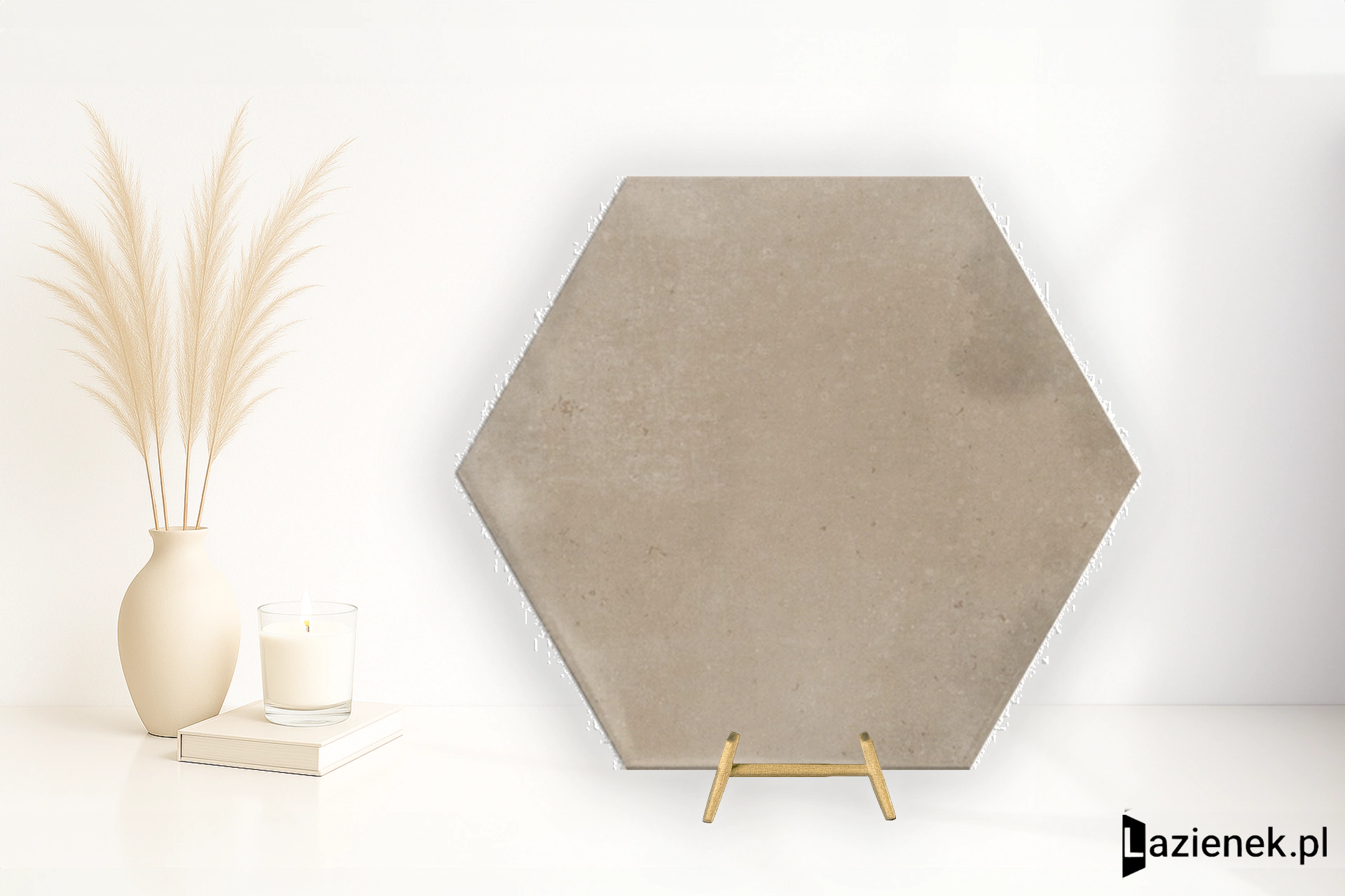 La Fabbrica Ava Small Beige błyszcząca 10.7x12.4 cm gr. 9 mm - płytka nierektyfikowana / (L)180050